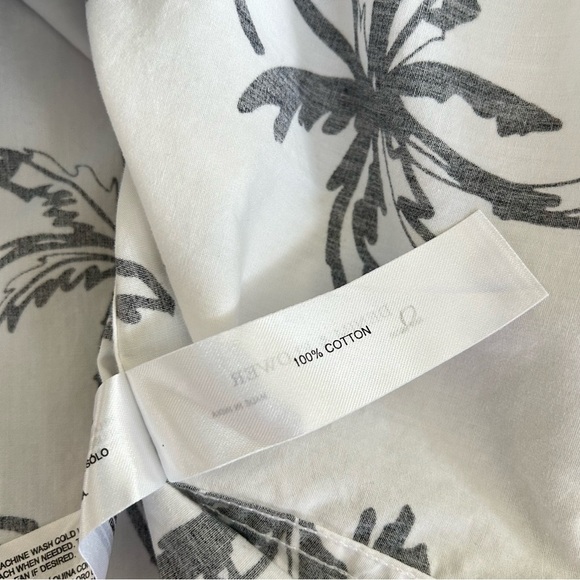 Denim and Flower | Men's White Palm Tree Print Shirt - Picture 8 of 10